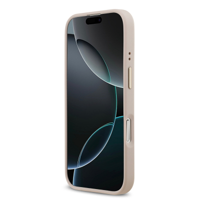 Apple iPhone 17 Kılıf Guess Orjinal Lisanslı M-safe Şarj Özellikli 4G Desenli PU Metal Plaka Klasik Logolu Kapak - 8