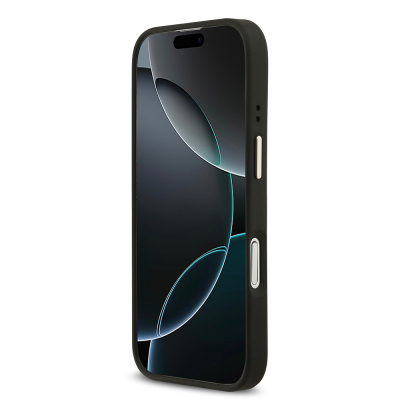 Apple iPhone 17 Kılıf Guess Orjinal Lisanslı M-safe Şarj Özellikli 4G Desenli PU Metal Plaka Klasik Logolu Kapak - 14