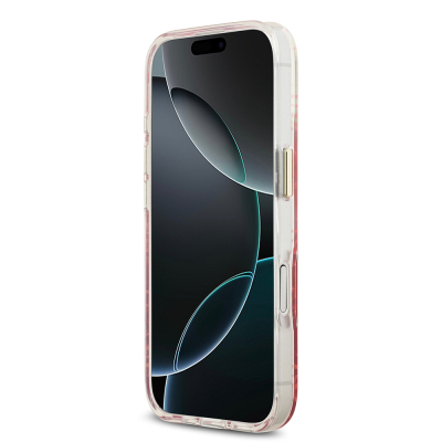 Apple iPhone 17 Kılıf Guess Orjinal Lisanslı M-safe Şarj Özellikli 4G Desenli Simli Silikon Kapak - 15