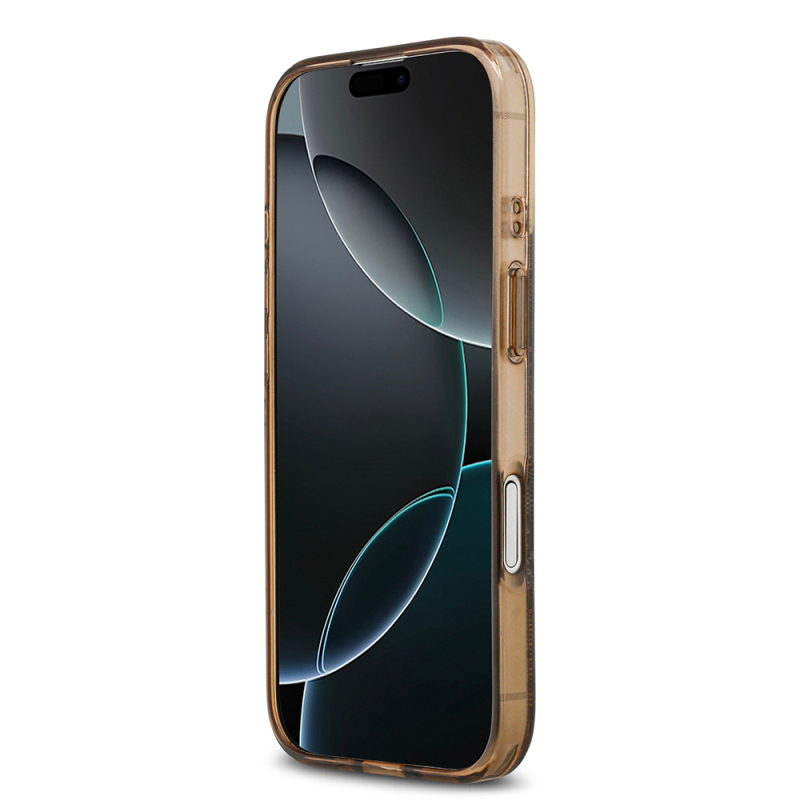 Apple iPhone 17 Kılıf Guess Orjinal Lisanslı M-safe Şarj Özellikli IML Peony ve 4G Desenli Klasik Logolu Kapak - 15