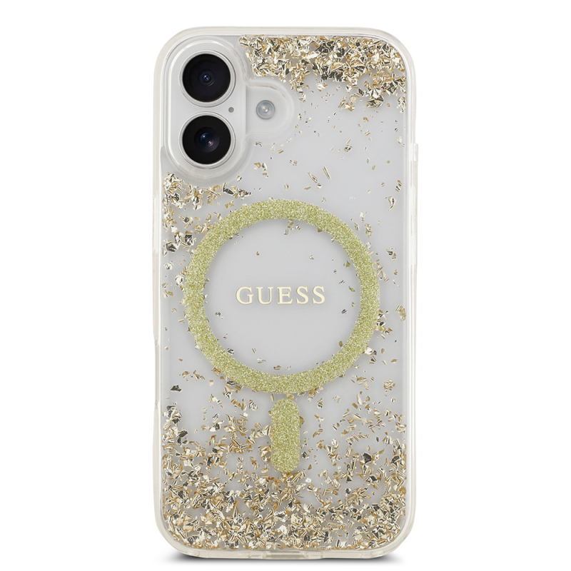 Apple iPhone 17 Kılıf Guess Orjinal Lisanslı M-safe Şarj Özellikli Transparan Resin Bottom Kapak - 5