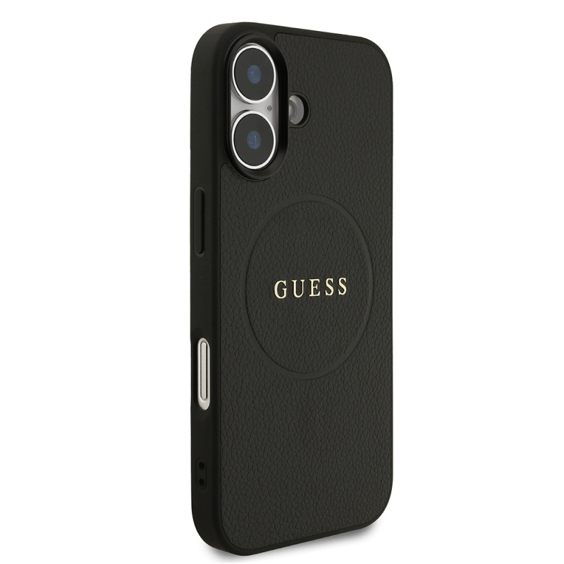 Apple iPhone 17 Kılıf Guess Orjinal Lisanslı M-safe Şarj Özellikli Yazı Logolu PU Deri Kapak - 3
