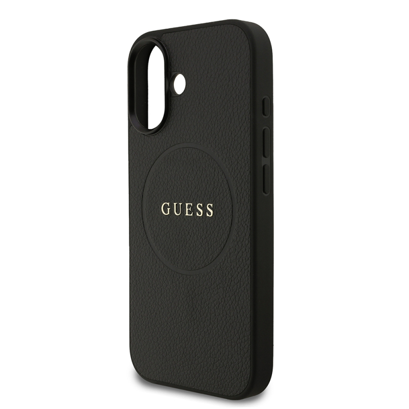 Apple iPhone 17 Kılıf Guess Orjinal Lisanslı M-safe Şarj Özellikli Yazı Logolu PU Deri Kapak - 5