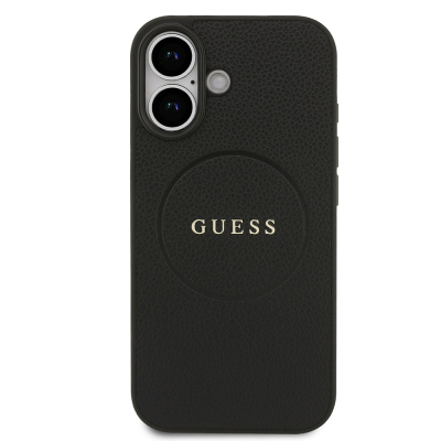 Apple iPhone 17 Kılıf Guess Orjinal Lisanslı M-safe Şarj Özellikli Yazı Logolu PU Deri Kapak - 8