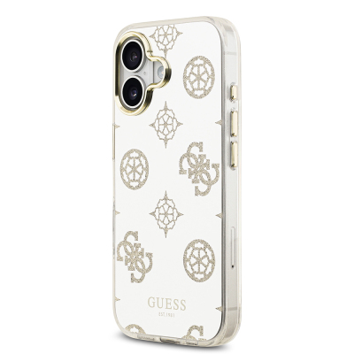 Apple iPhone 17 Kılıf Guess Orjinal Lisanslı Metal Kamera Çerçeveli Simli Aynalı Kapak - 4