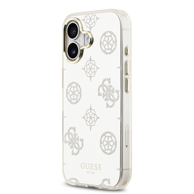 Apple iPhone 17 Kılıf Guess Orjinal Lisanslı Metal Kamera Çerçeveli Simli Aynalı Kapak - 11