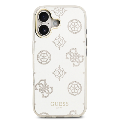 Apple iPhone 17 Kılıf Guess Orjinal Lisanslı Metal Kamera Çerçeveli Simli Aynalı Kapak - 12
