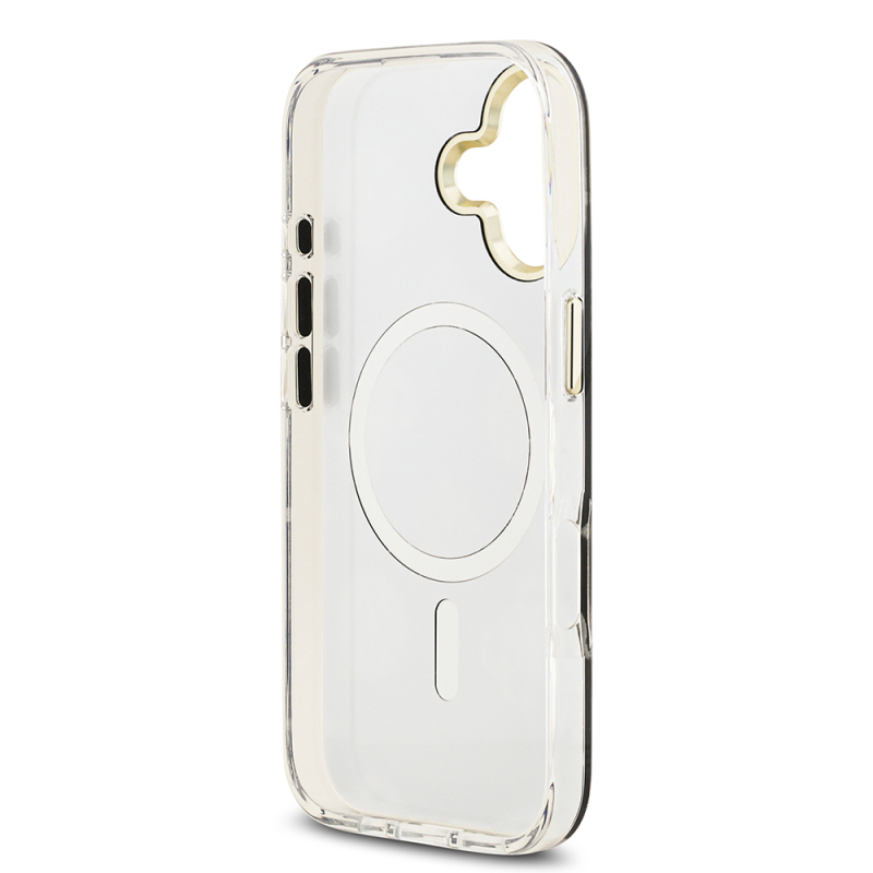 Apple iPhone 17 Kılıf Guess Orjinal Lisanslı Metal Kamera Çerçeveli Simli Aynalı Kapak - 16