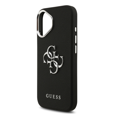 Apple iPhone 17 Kılıf Guess Orjinal Lisanslı PU Deri 4G Büyük Metal Logo Dizaynlı Kapak - 7