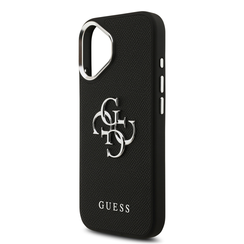 Apple iPhone 17 Kılıf Guess Orjinal Lisanslı PU Deri 4G Büyük Metal Logo Dizaynlı Kapak - 7
