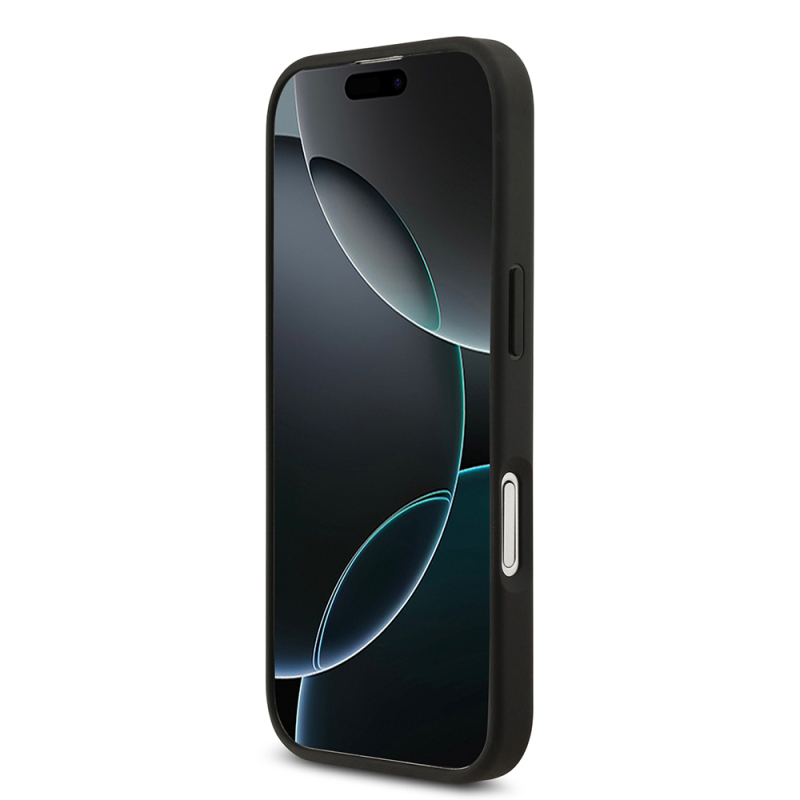 Apple iPhone 17 Kılıf Guess Orjinal Lisanslı PU Deri 4G Desenli Üçgen Logolu Kapak - 4