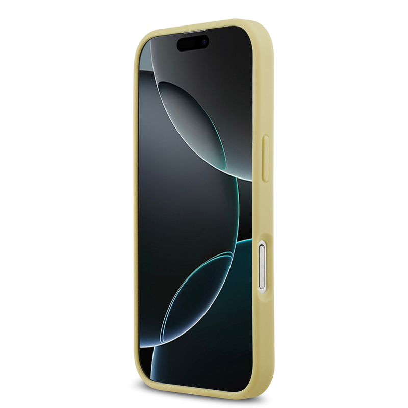 Apple iPhone 17 Kılıf Guess Orjinal Lisanslı Taşlı Arka Yüzey Üçgen Logolu Kapak - 16