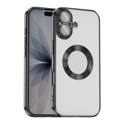 Apple iPhone 17 Kılıf Kamera Korumalı Logo Gösteren Zore Omega Kapak - 5