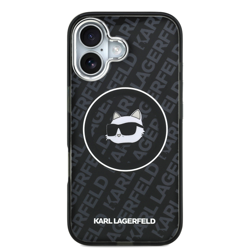 Apple iPhone 17 Kılıf Karl Lagerfeld Orjinal Lisanslı IML Baskılı Choupette Heads Kapak - 4