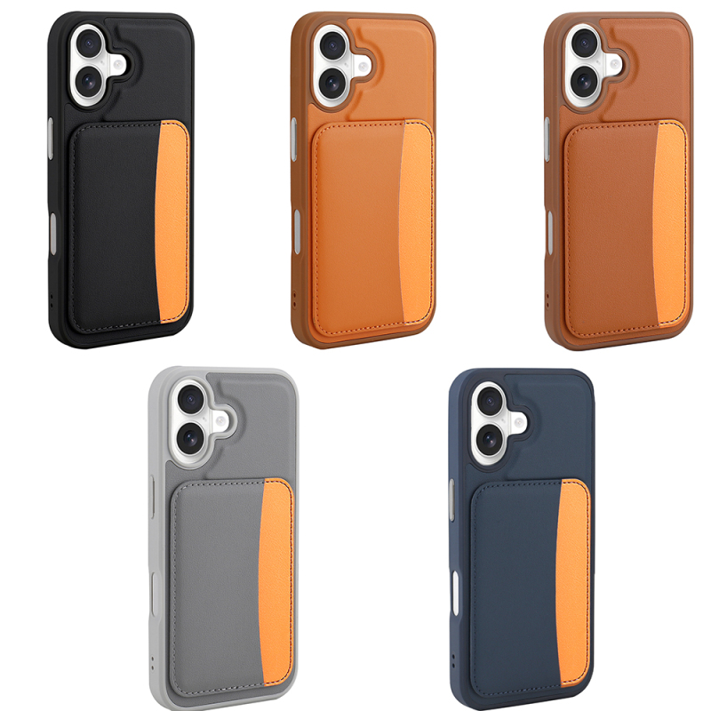 Apple iPhone 17 Kılıf Kartlıklı Zore X-Kart Silikon Kapak - 17