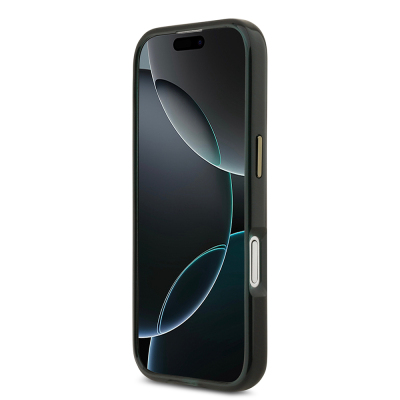 Apple iPhone 17 Kılıf Lacoste Orjinal Lisanslı M-safe Şarj Özellikli Gold Timsah Logolu Buzlu Kapak - 8