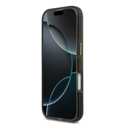 Apple iPhone 17 Kılıf Lacoste Orjinal Lisanslı M-safe Şarj Özellikli Gold Timsah Logolu Buzlu Kapak - 15