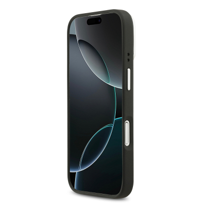 Apple iPhone 17 Kılıf Lacoste Orjinal Lisanslı M-safe Şarj Özellikli PU Pike Desenli Standlı Metal Logolu Kapak - 22