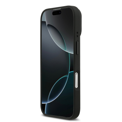 Apple iPhone 17 Kılıf Lacoste Orjinal Lisanslı M-safe Şarj Özellikli Standlı PU Deri Karışık Monogram Desenli Kapak - 6