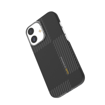 Apple iPhone 17 Kılıf M-safe Şarj Özellikli 600D Metal Kamera Çerçeveli Raptic Aramid Fiber Geotik Serisi Kapak - 6