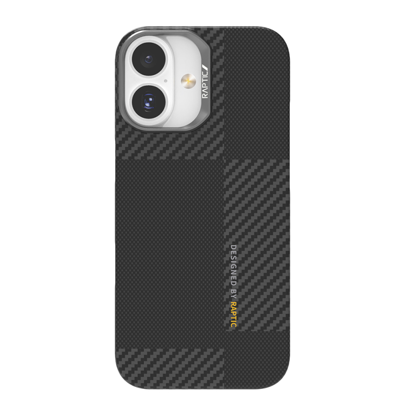 Apple iPhone 17 Kılıf M-safe Şarj Özellikli 600D Metal Kamera Çerçeveli Raptic Aramid Fiber Geotik Serisi Kapak - 2
