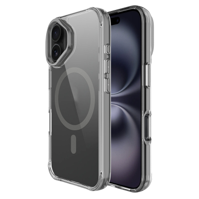 Apple iPhone 17 Kılıf M-safe Şarj Özellikli Airbagli Kamera Standlı Zore Azor Kapak - 17