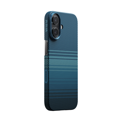 Apple iPhone 17 Kılıf M-safe Şarj Özellikli Aramid Fiber Pitaka Tactile Woven Sunset-Moonrise Serisi Sunset Kapak - 4