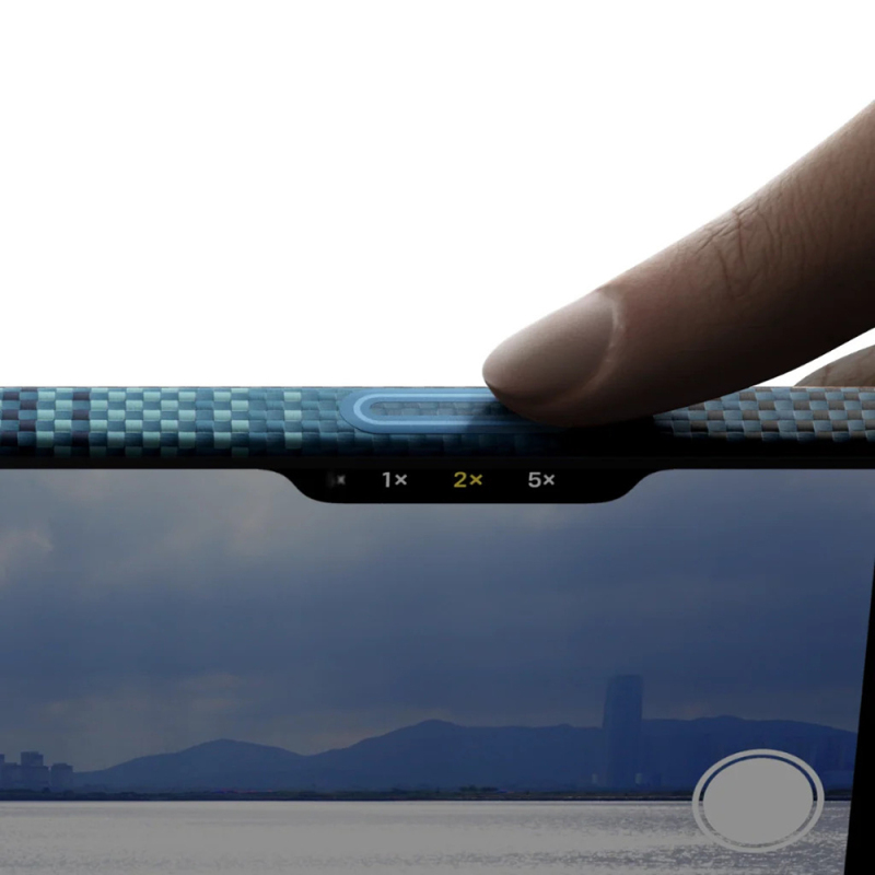 Apple iPhone 17 Kılıf M-safe Şarj Özellikli Aramid Fiber Pitaka Tactile Woven Sunset-Moonrise Serisi Sunset Kapak - 11
