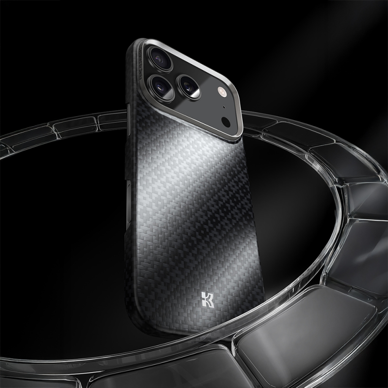 Apple iPhone 17 Kılıf M-Safe Şarj Özellikli Benks ArmorAir ArmorGrid Serisi Kevlar Kapak - 5