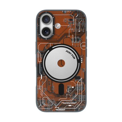 Apple iPhone 17 Kılıf M-safe Şarj Özellikli Kamera Denetim Butonlu Youngkit Technology Serisi Kapak - 1