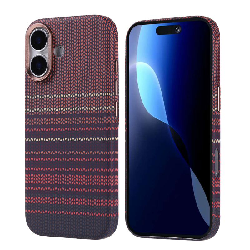 Apple iPhone 17 Kılıf M-safe Şarj Özellikli Karbon Fiber Görünümlü Zore Nekst Kapak - 4