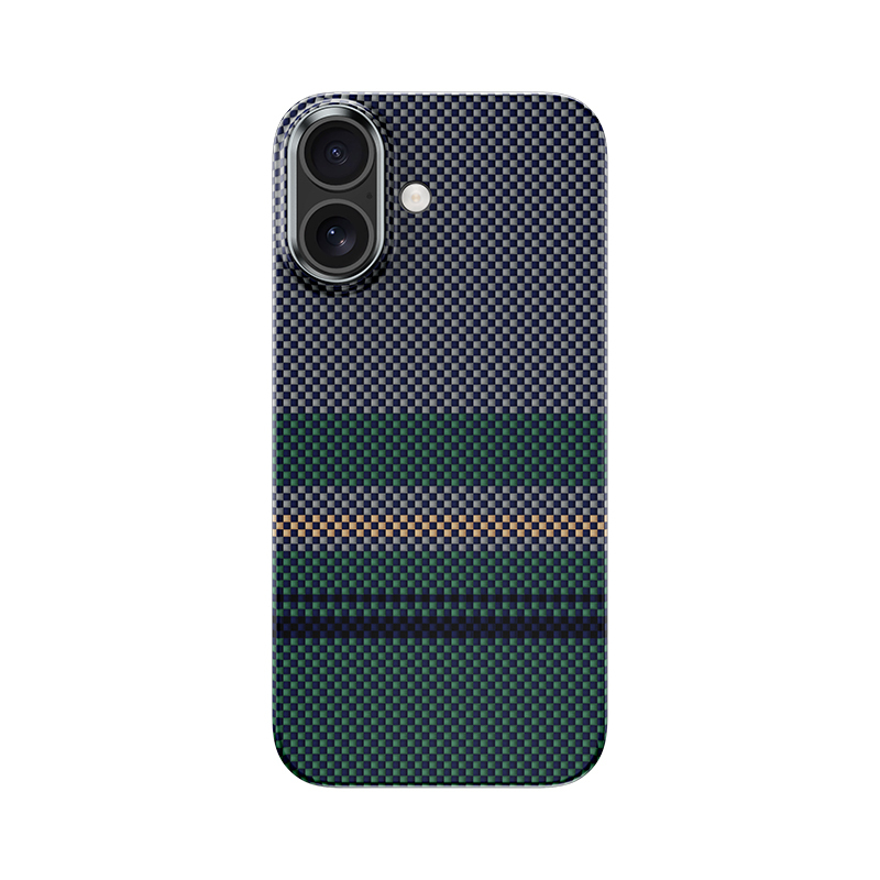 Apple iPhone 17 Kılıf M-safe Şarj Özellikli Karbon Fiber Tasarımlı Benks Aurora ArmorAir Kevlar Kapak - 1