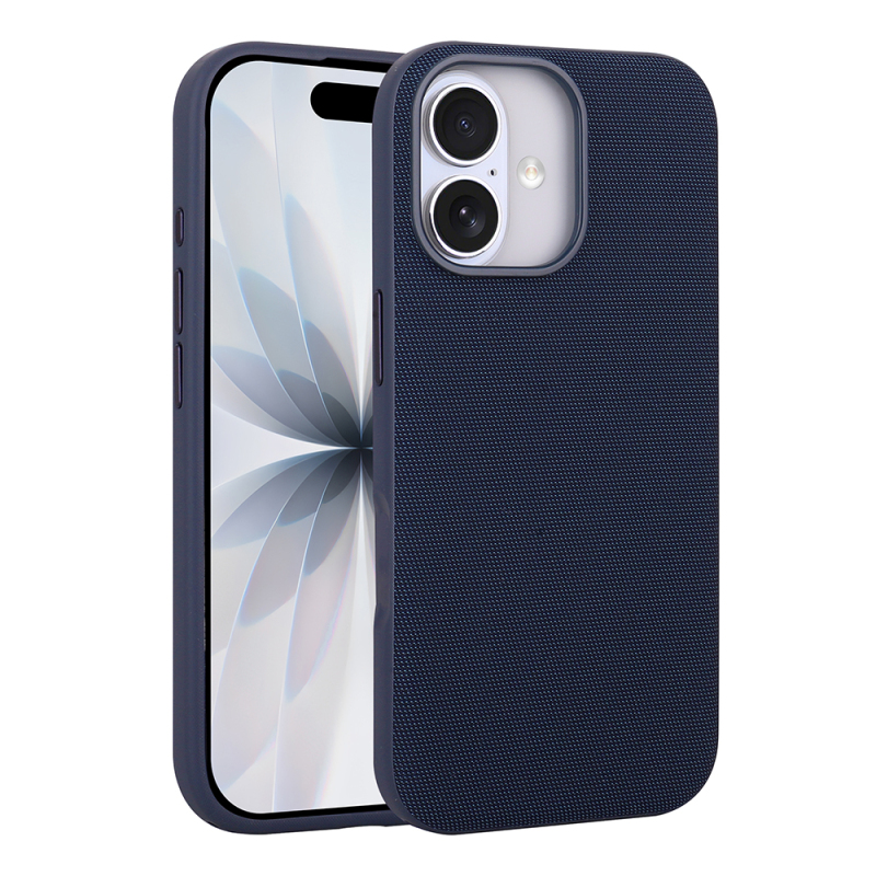 Apple iPhone 17 Kılıf M-Safe Şarj Özellikli Kumaş Tasarımlı Zore Miami Sert PC Kapak - 3