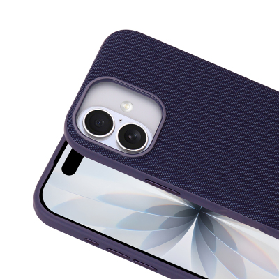 Apple iPhone 17 Kılıf M-Safe Şarj Özellikli Kumaş Tasarımlı Zore Miami Sert PC Kapak - 16