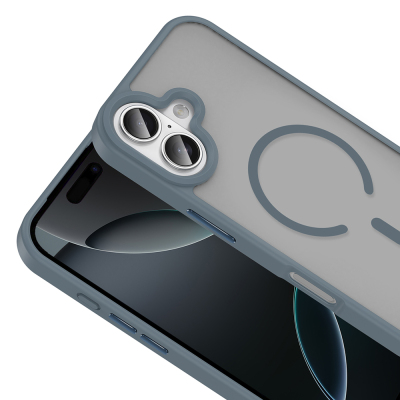 Apple iPhone 17 Kılıf M-safe Şarj Özellikli Mat Arka Yüzey Zore Sio Kapak - 14