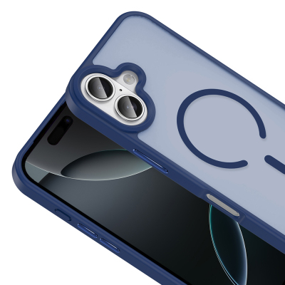 Apple iPhone 17 Kılıf M-safe Şarj Özellikli Mat Arka Yüzey Zore Sio Kapak - 16