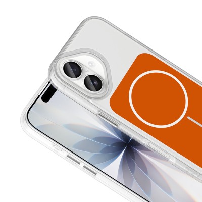 Apple iPhone 17 Kılıf M-Safe Şarj Özellikli Metal Buton Tasarımlı Zore İkonik Sert Silikon Kapak - 12