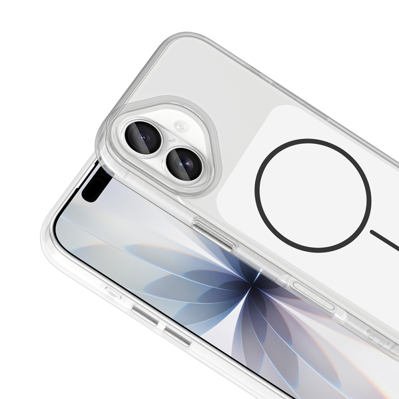 Apple iPhone 17 Kılıf M-Safe Şarj Özellikli Metal Buton Tasarımlı Zore İkonik Sert Silikon Kapak - 14