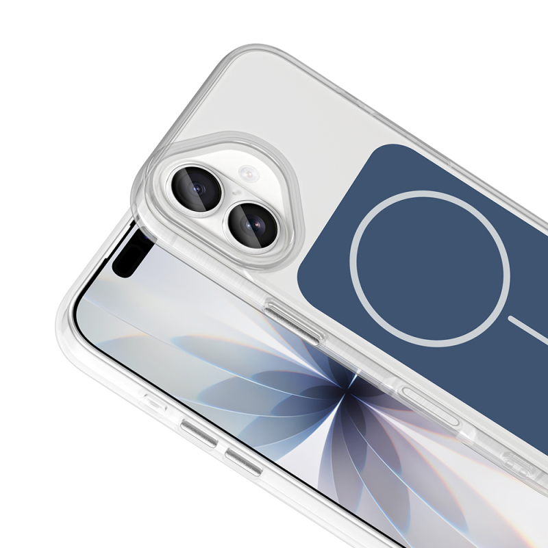 Apple iPhone 17 Kılıf M-Safe Şarj Özellikli Metal Buton Tasarımlı Zore İkonik Sert Silikon Kapak - 15