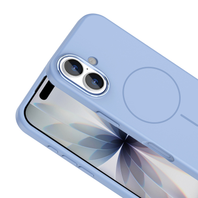 Apple iPhone 17 Kılıf M-Safe Şarj Özellikli Metal Kamera Çerçeveli Zore Edi Silikon Kapak - 13