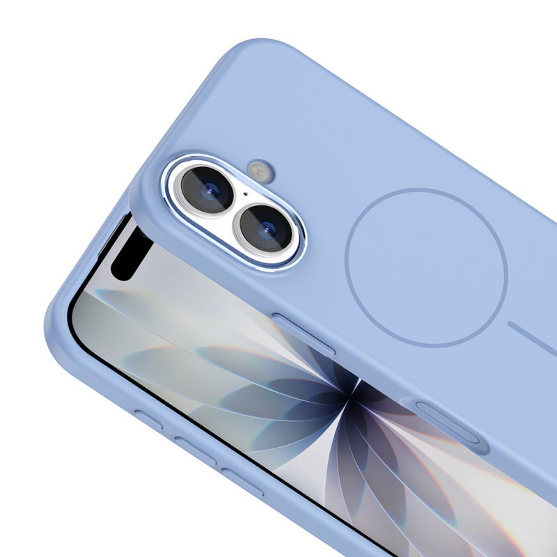 Apple iPhone 17 Kılıf M-Safe Şarj Özellikli Metal Kamera Çerçeveli Zore Edi Silikon Kapak - 13