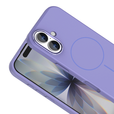 Apple iPhone 17 Kılıf M-Safe Şarj Özellikli Metal Kamera Çerçeveli Zore Edi Silikon Kapak - 17