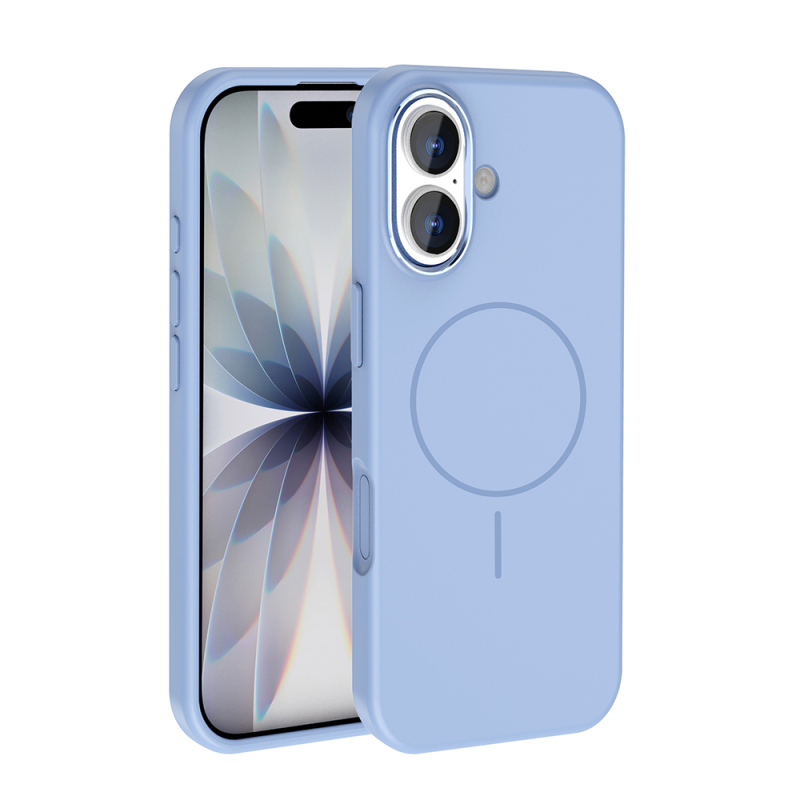 Apple iPhone 17 Kılıf M-Safe Şarj Özellikli Metal Kamera Çerçeveli Zore Edi Silikon Kapak - 2