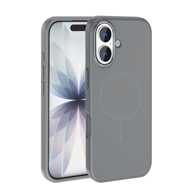Apple iPhone 17 Kılıf M-Safe Şarj Özellikli Metal Kamera Çerçeveli Zore Edi Silikon Kapak - 7