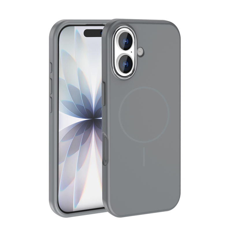 Apple iPhone 17 Kılıf M-Safe Şarj Özellikli Metal Kamera Çerçeveli Zore Edi Silikon Kapak - 7