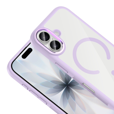 Apple iPhone 17 Kılıf M-Safe Şarj Özellikli Metal Kamera Çerçeveli Zore Tiko Kapak - 16