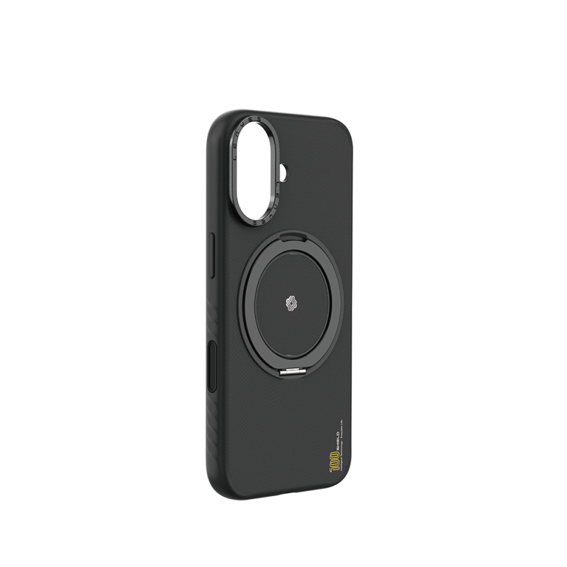 Apple iPhone 17 Kılıf M-safe Şarj Özellikli Metal Standlı Lenyes CK225 Kapak - 1
