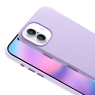 Apple iPhone 17 Kılıf M-safe Şarj Özellikli PU Deri Görünümlü Zore Kupra Kapak - 14