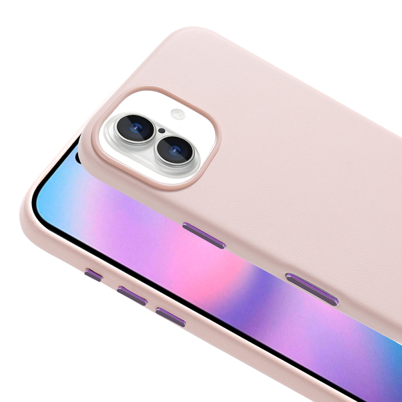 Apple iPhone 17 Kılıf M-safe Şarj Özellikli PU Deri Görünümlü Zore Kupra Kapak - 15