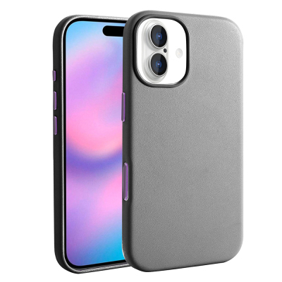 Apple iPhone 17 Kılıf M-safe Şarj Özellikli PU Deri Görünümlü Zore Kupra Kapak - 5